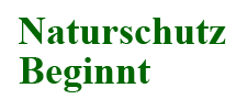 naturschutz beginnt vor der eigene huastuer